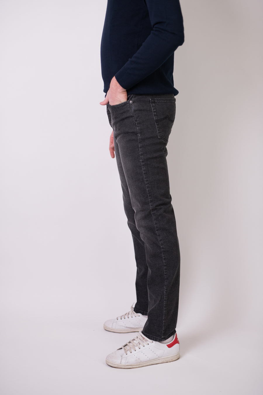 Jeans elasticizzato Grigio  Lavato